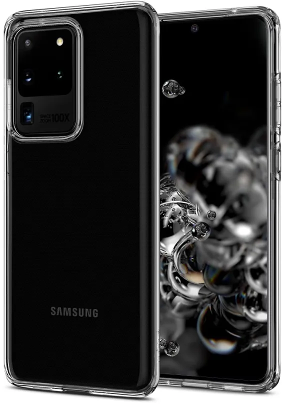 Kryt na mobil Spigen Liquid Crystal Clear Samsung Galaxy S20 Ultra, pre Samsung Galaxy S20