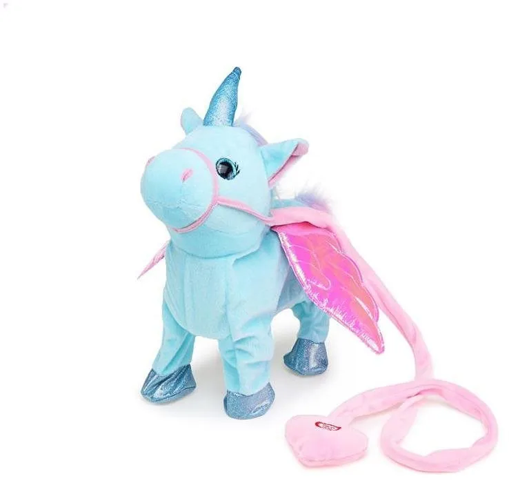 Interaktívna hračka Alum Spievajúci jednorožec Unicorn Roxy- Modrý