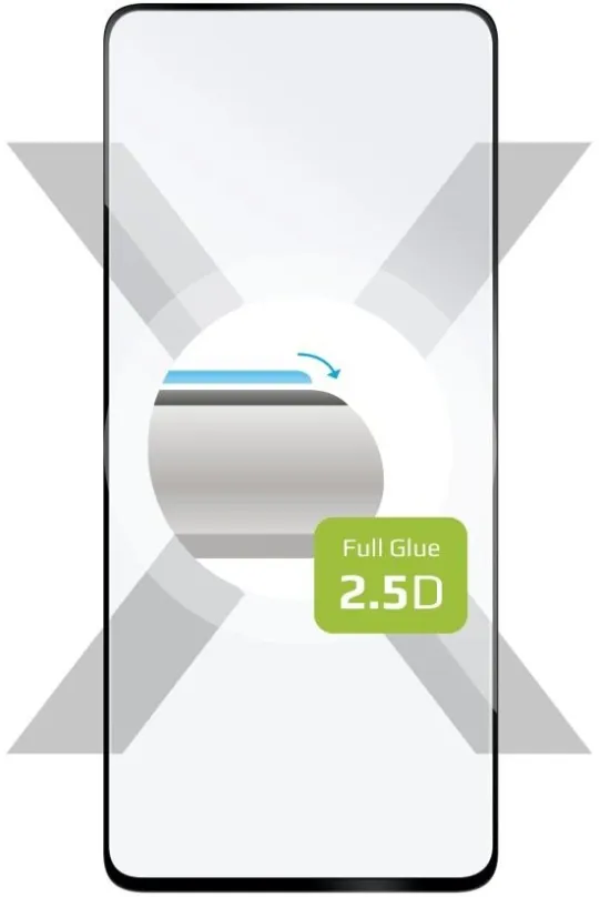 Ochranné sklo FIXED FullGlue-Cover pre Samsung Galaxy M54 5G čierne