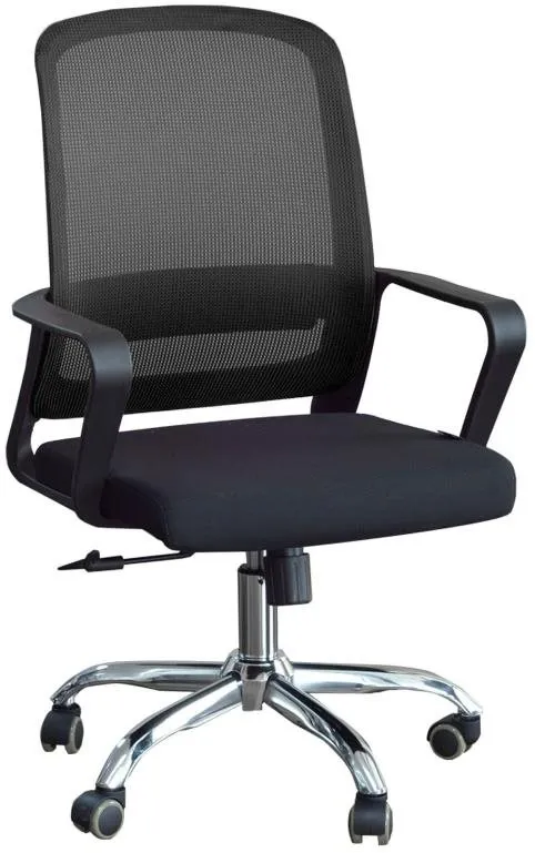 Kancelárska stolička DALENOR Parma, textil, čierna