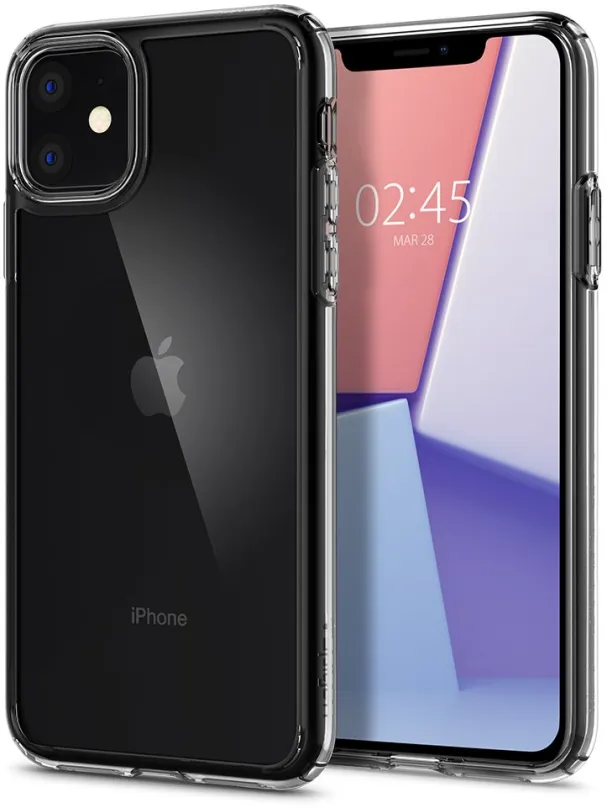 Kryt na mobil Spigen Ultra Hybrid Clear iPhone 11, pre Apple iPhone 11, materiál plast, pe