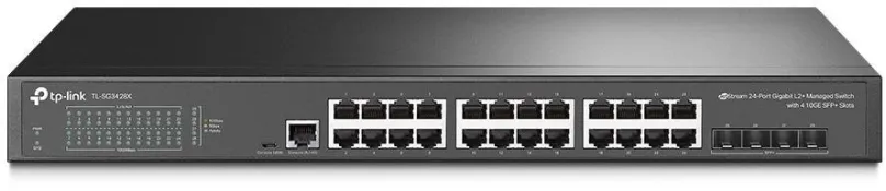 Switch TP-Link TL-SG3428X, Omada SDN, 24 portový, 1 Gbit, 4x SFP, QoS, VLAN, L3, spravovať