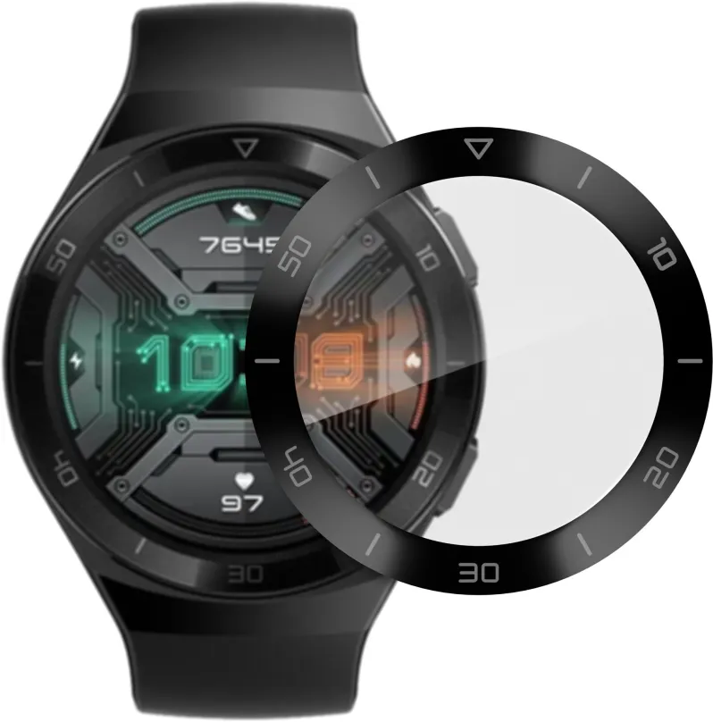 Ochranné sklo AlzaGuard FlexGlass pre Huawei Watch GT 2e 46 mm