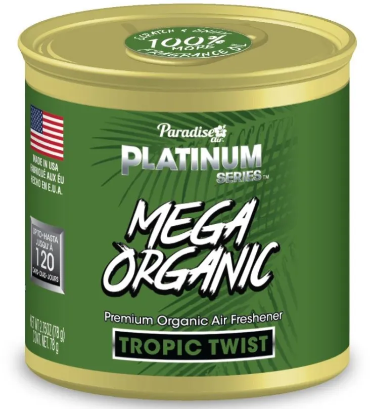 Osviežovač vzduchu Paradise Air Mega Organic Air Freshener 78 g vôňa Tropic Twist