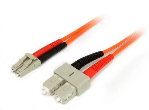 Duplexný patch kábel MM 50/125, OM2, LC-SC, LS0H, 1m