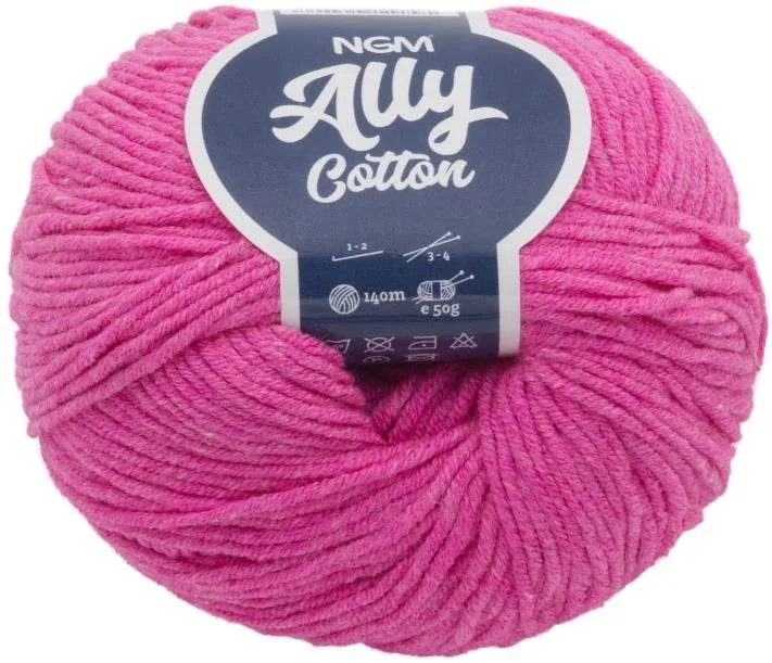 Priadza Ally cotton 50g - 042 ružová