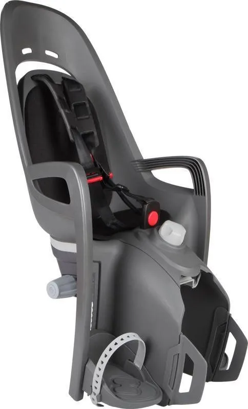 Detská sedačka na bicykel HAMAX Zenith Relax Plus adapter Grey/čierna