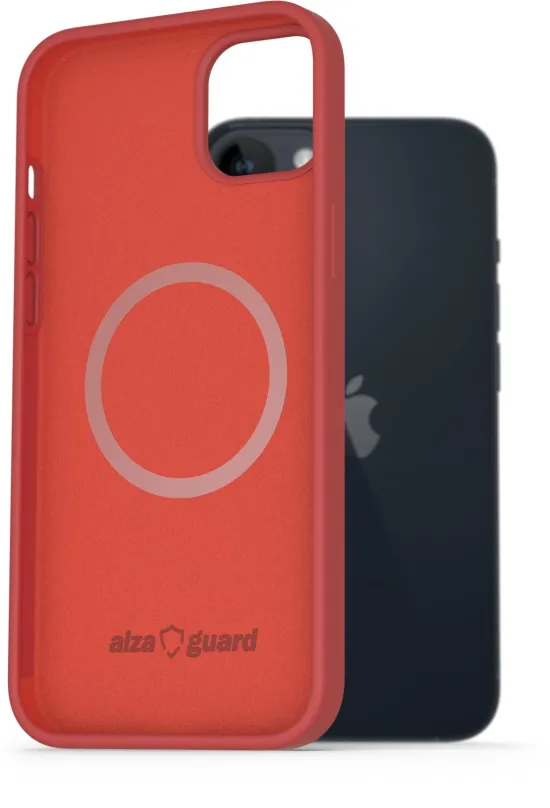Kryt na mobil AlzaGuard Magnetic Silicone Case pre iPhone 14 Plus červené