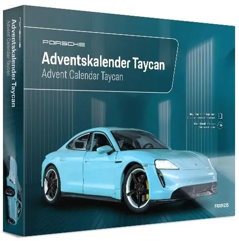 Adventný kalendár Franzis adventný kalendár Porsche Taycan so zvukom 1:24