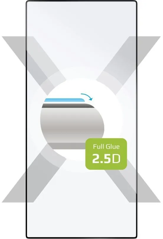 Ochranné sklo FIXED FullGlue-Cover pre Samsung Galaxy S24 Ultra s podporou čítačky v displeji čiernej