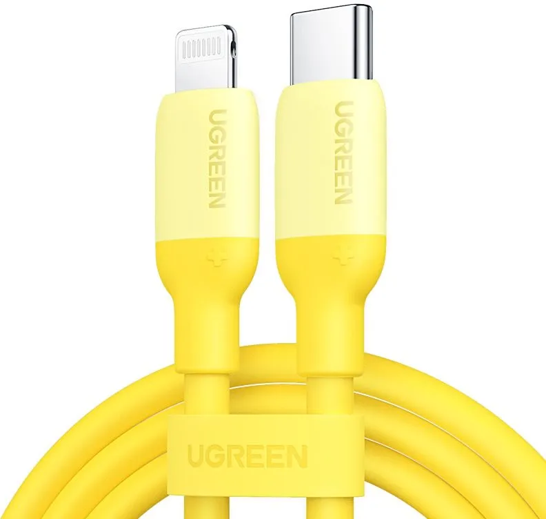 Dátový kábel UGREEN USB-C do Lightning Cable 1m (Yellow)