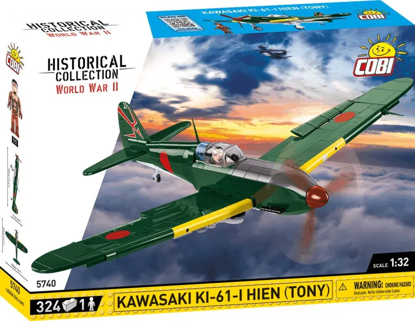 Cobi 5740 Japonské stíhacie lietadlo Kawasaki KI-61-I HIEN (TONY)