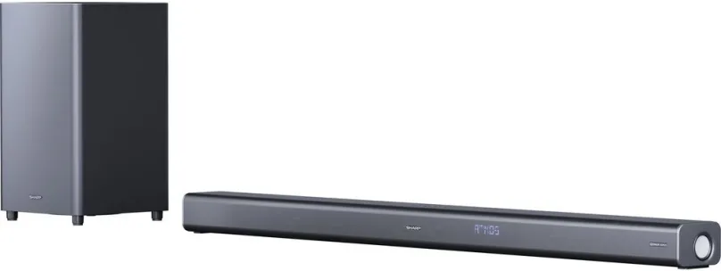 SoundBar Sharp HT-SBW800, 5.1.2 s výkonom 570W, aktívny bezdrôtový subwoofer, HDMI (4× vst
