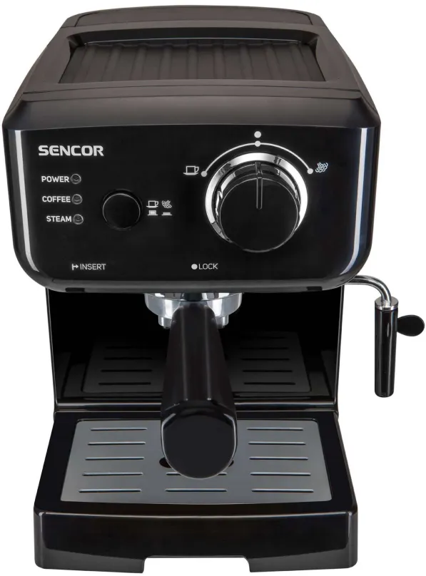 Pákový kávovar SENCOR SES 1710BK Espresso, do domácnosti, príkon 1140 W, tlak 15 bar, m