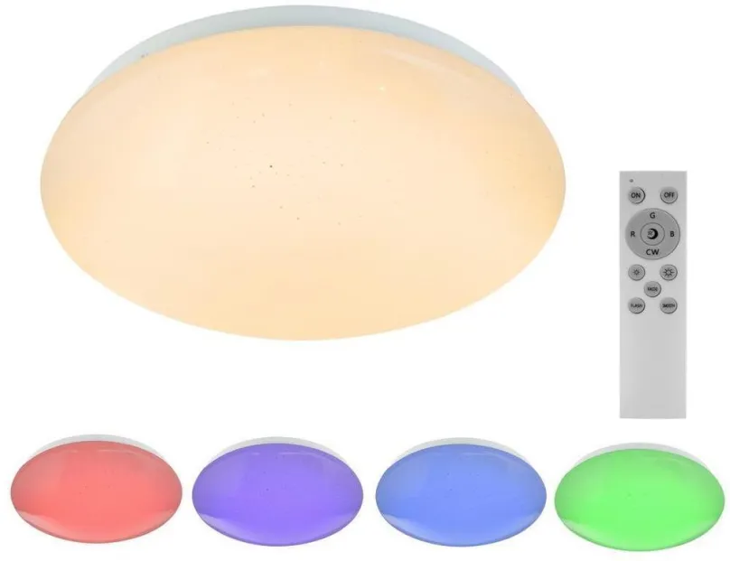 Stropné svetlo Globo - LED RGB Stmievateľné stropné svietidlo 1xLED/12W/230V + 1xLED/3W