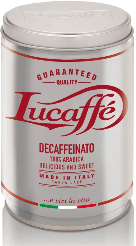 Káva Lucaffé Decaffeinato, zrnková, 250g, zrnková, 100% arabica,