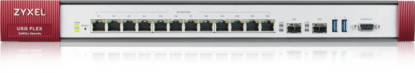 Firewall ZyXEL USGFLEX 700 UTM BDL, do čajky, 12× RJ-45, 2× SFP, 12× 10/100/1000Base-T, L2