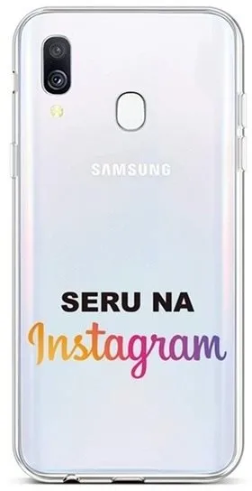 Kryt na mobil TopQ Samsung A40 silikón Instagram 42959