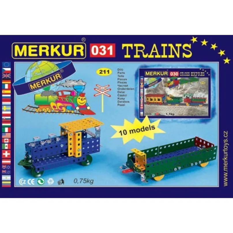 Merkúr 31 Trains Železničné modely - 10 modelov, 211 dielov