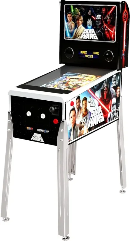 Arkádový automat Arcade1up Star Wars Virtual Pinball, má 10 predinštalovaných hier, jednod