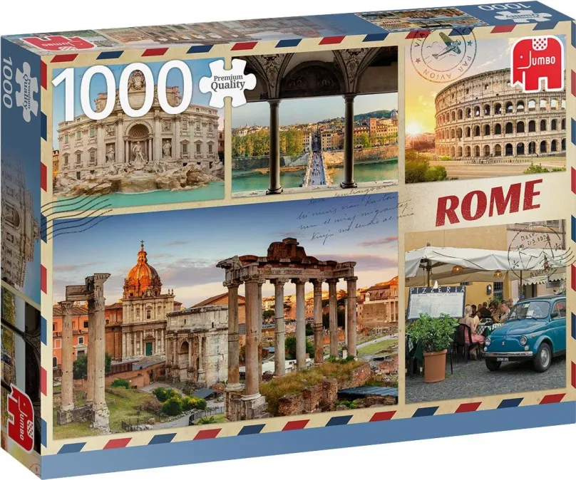 Puzzle Jumbo Puzzle Pozdravy z Ríma 1000 dielikov