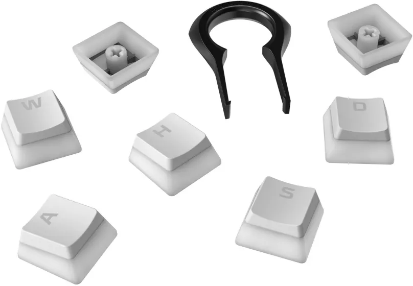 Náhradné klávesy HyperX Pudding Keycaps biele, US