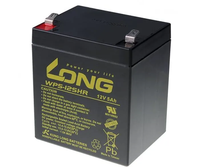 Batéria pre záložné zdroje Long 12V 5Ah olovený akumulátor HighRate F2 (WP5-12SHR F2)