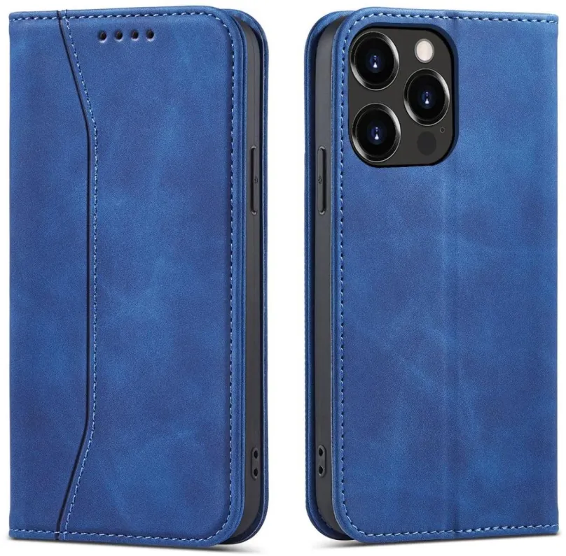 Púzdro na mobil Magnet Fancy knižkové kožené púzdro na iPhone 13 Pro, modré