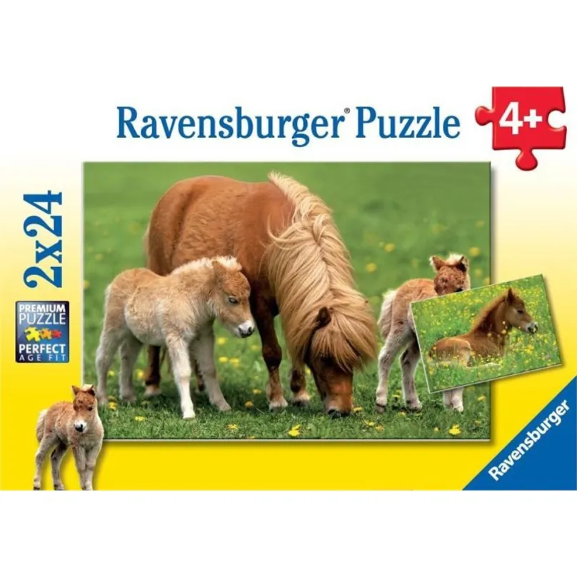 Ravensburger 08994 Puzzle Roztomilí poníky 2x24 dielikov