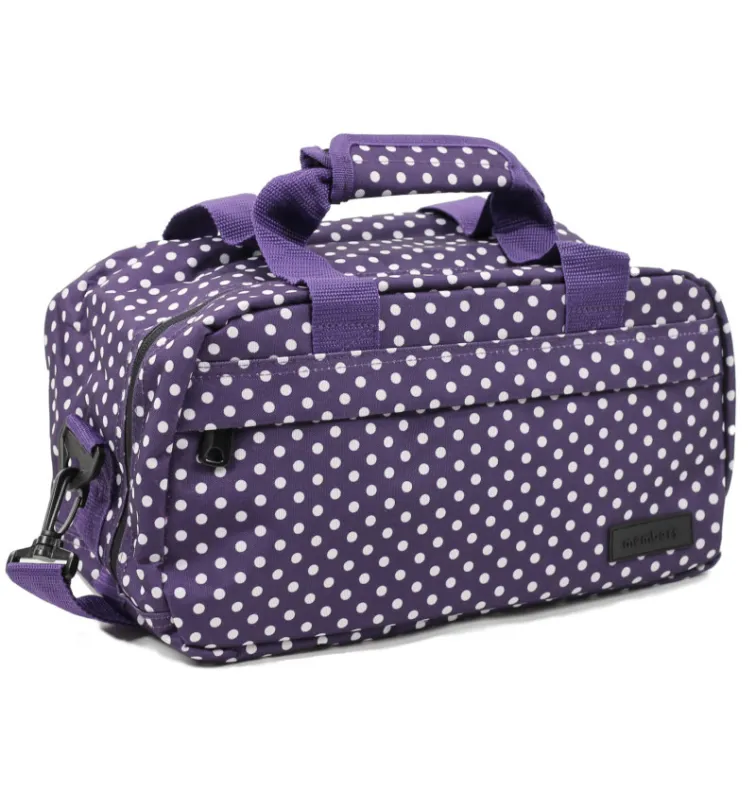 Cestovná taška MEMBER'S SB-0043A - fialová/biela