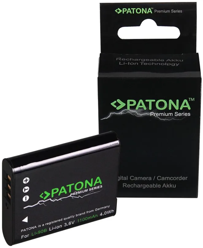 Batérie pre fotoaparát Paton pre Olympus Li-90B / Li-92B 1100mAh Li-Ion Premium