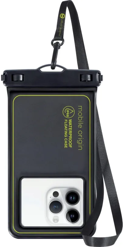 Vodotesné púzdro Mobile Origin Waterproof Floating Case 6.5" Black/Green