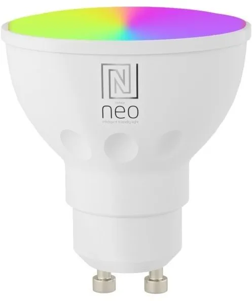 LED žiarovka IMMAX NEO Smart žiarovka LED GU10 4,8 W RGB+CCT farebná a biela, stmievateľná, Zigbee
