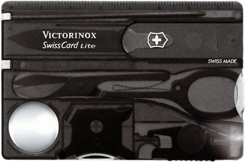 Multitool Victorinox Swiss Card Lite Translucent čierny