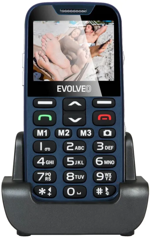 Mobilný telefón EVOLVEO EasyPhone XD modro-strieborný