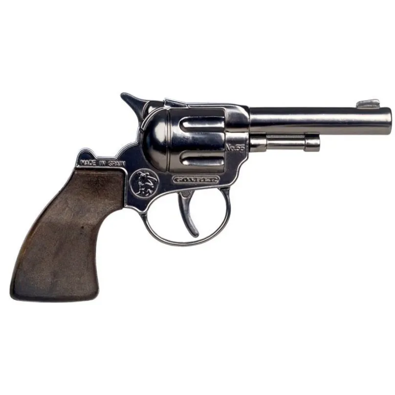 Gonher Revolver kovbojský strieborný kovový