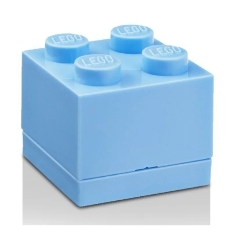 LEGO® Mini box 45x45x42 svetlo modrý