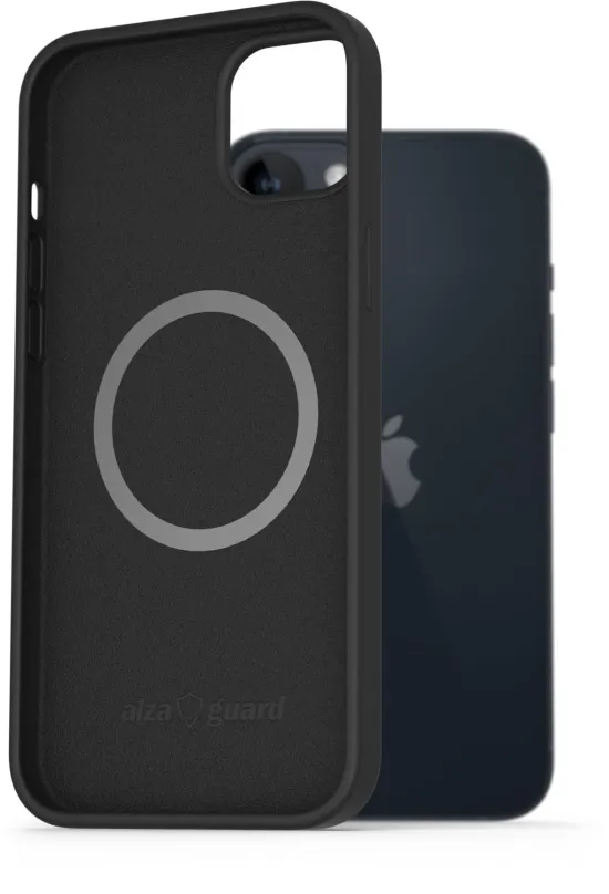 Kryt na mobil AlzaGuard Magnetic Silicone Case pre iPhone 14 Plus čierne