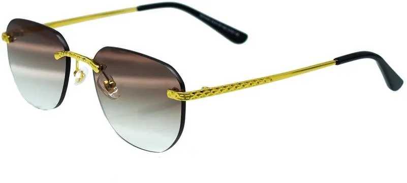 Slnečné okuliare VeyRey Slnečné okuliare oválne Bert hnedé sklá