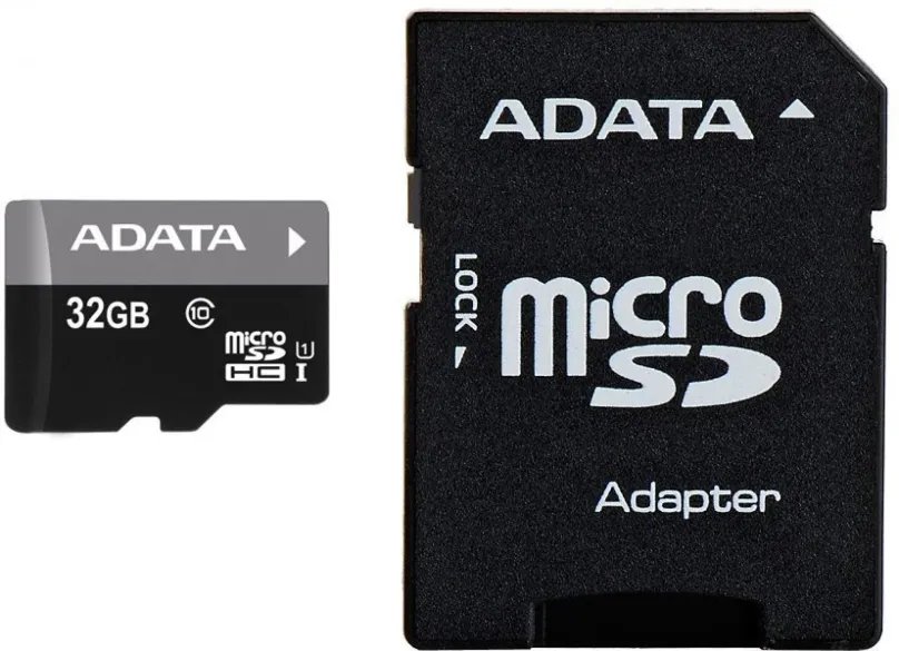 Pamäťová karta ADATA Premier MicroSDHC 32GB UHS-I + SDHC adaptér