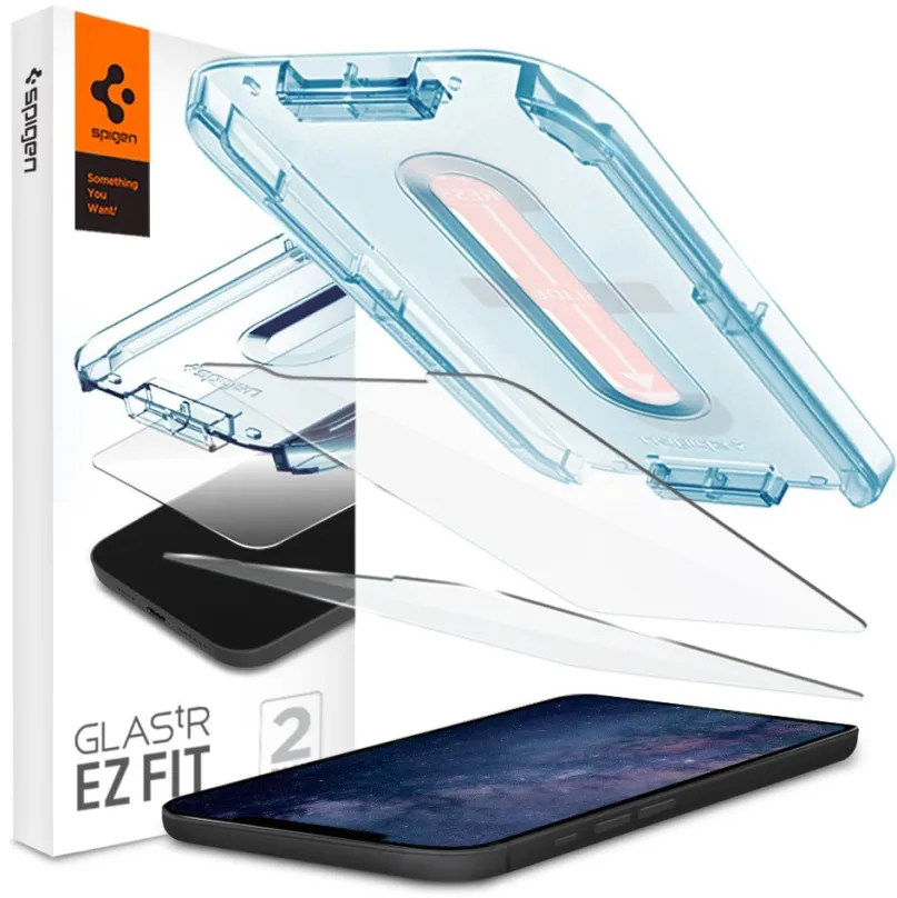 Ochranné sklo Spigen Glas tR EZ Fit 2P iPhone 12 Mini, pre Apple iPhone 12 mini, zaoblenie
