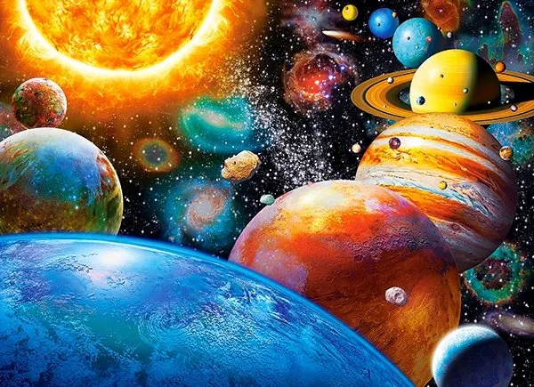 CASTORLAND Puzzle Planéty a ich mesiace 300 dielikov