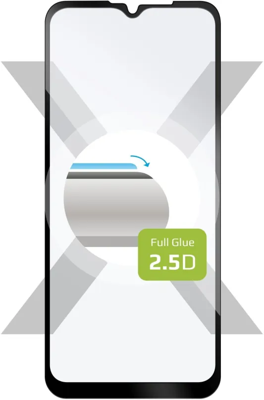 Ochranné sklo FIXED FullGlue-Cover pre Motorola Moto G Play (2021) čierne