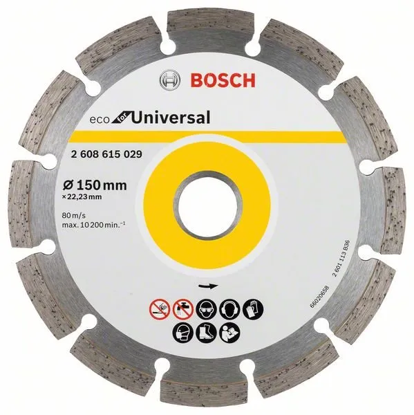 Diamantový kotúč Bosch Universal 150x22.23x2.1x7mm 2.608.615.029