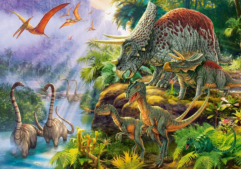 CASTORLAND Puzzle Údolie dinosaurov 500 dielikov