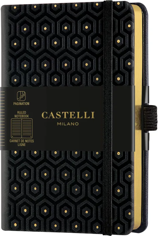 Zápisník CASTELLI MILANO Copper&Gold Honey, veľkosť S Gold