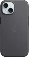 Kryt na mobil Apple iPhone 15 Kryt z tkaniny FineWoven s MagSafe čierny