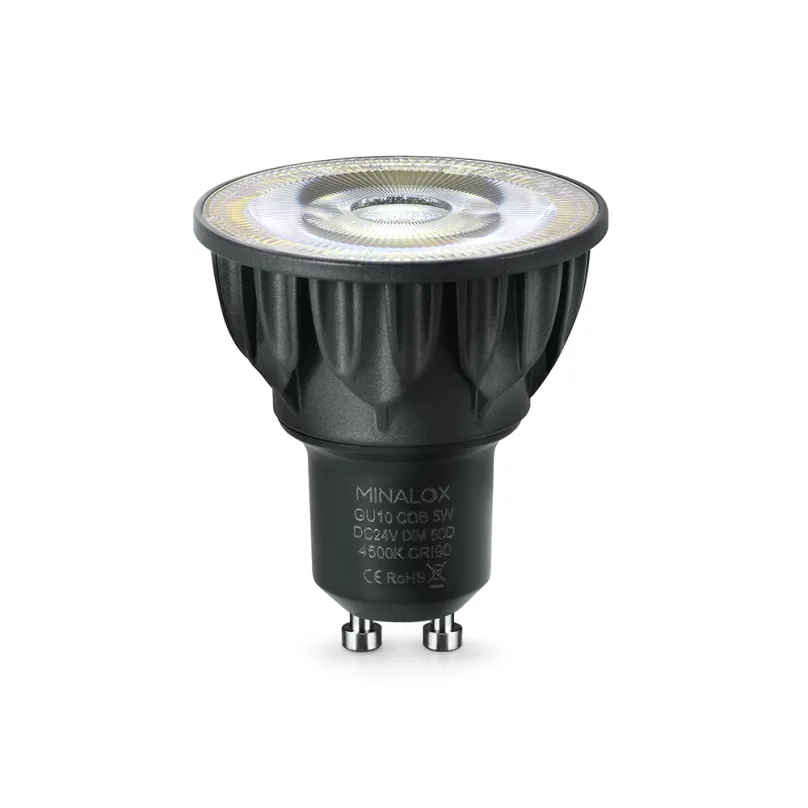 LED stmievateľná žiarovka Minalox GU10 5W 24V 60° 4500K