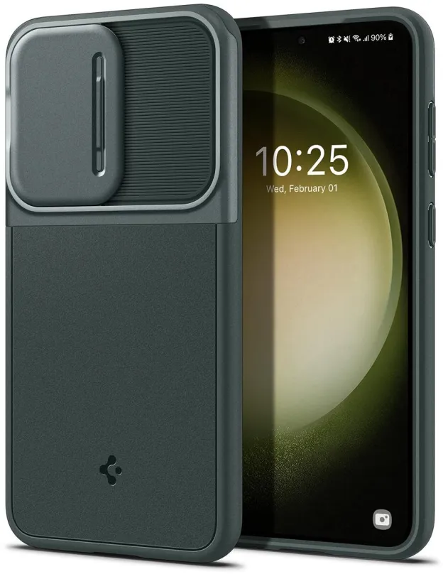 Kryt na mobil Spigen Optik Armor Abyss Green Samsung Galaxy S23, pre Samsung Galaxy S23, m