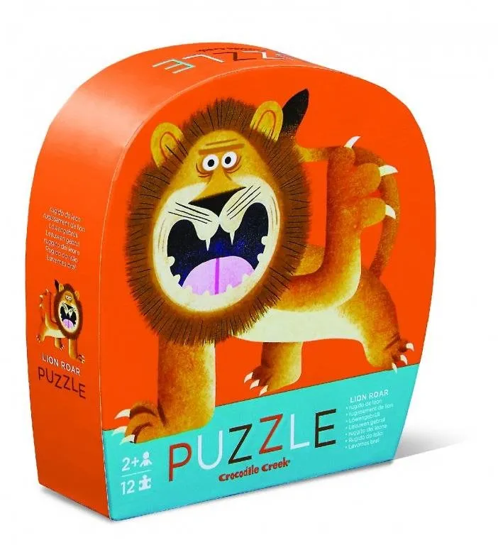 Puzzle Mini puzzle - Lev (12 ks), 12 dielikov v balení, téma zvieratá, logické, vhodné od